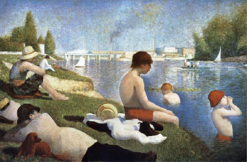 Georges Seurat Bathers of Asnieres Germany oil painting art